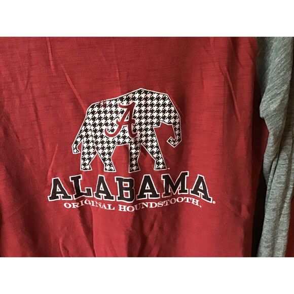 Boxercraft Alabama T Shirt Size S Long Sleeve Elbow Patch Crimson Tide - Picture 2 of 5